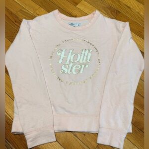 Hollister Women's Light Pink Crew Neck Sweater